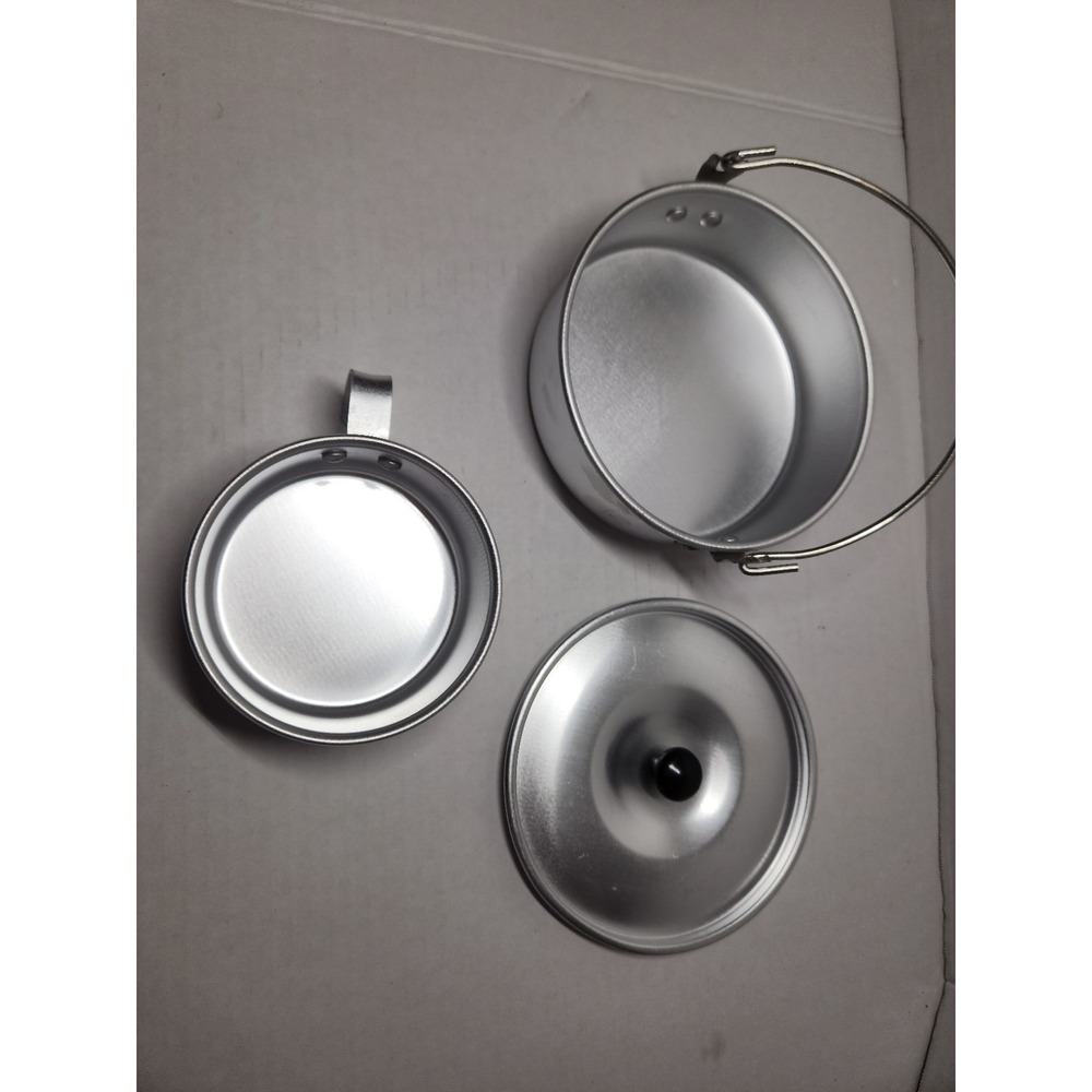Vintage Coleman Camping Cookware | 5-Piece Aluminum Nesting Mess‎ Kit - Picture 10 of 13